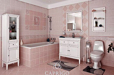 Тумба с раковиной Caprigo Джардин 80 BIANCO Light vintage