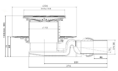 Confluo Standard Ceramic 4 Точечный трап PESTAN