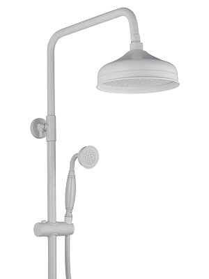 Душевая система с термостатом WONZON & WOGHAND RETRO, Белый матовый WW-B3041-MW