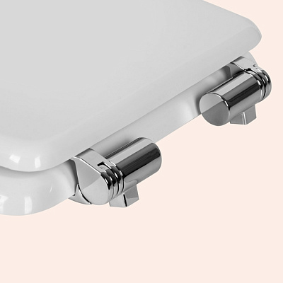 Крышка-сиденье для подвесного унитаза Tiffany World Bristol TWBR64bi/cr