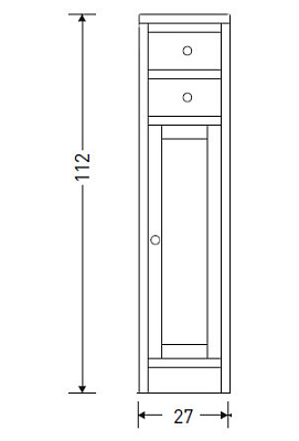 Тумба Eban Giada 27 белая R
