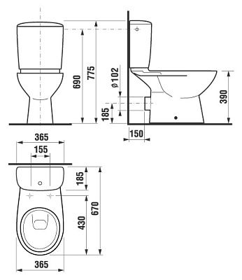 Унитаз-компакт Jika Olymp 2261.6