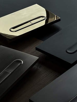 Кнопка для инсталляции, пластик Boheme BLACK для инсталляций GEBERIT 300-серия 667-B