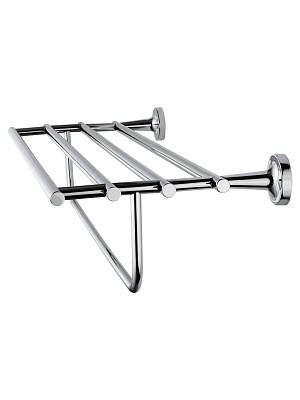 Полотенцедержатель с полкой WONZON & WOGHAND SIMPLE, Хром WW-6581