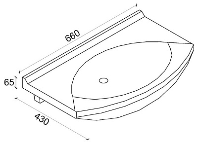 Раковина Dreja Laguna 65
