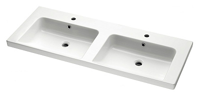 Тумба с раковиной Dreja Vitta 125 белый глянец