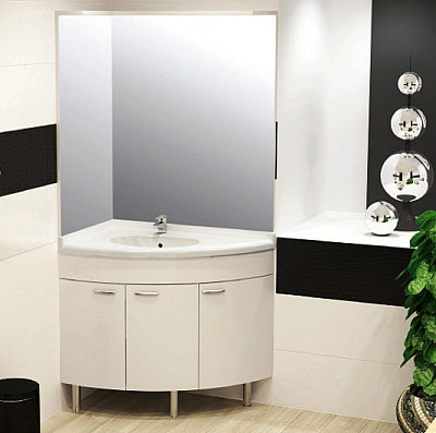 Тумба с раковиной Aquanet Корнер Close  L