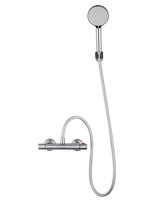 Смеситель для душа с термостатом WONZON & WOGHAND INN 5, Хром WW-B1005-A-CR