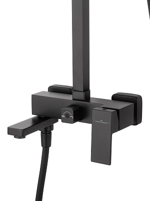 Душевая система WONZON & WOGHAND CUBE, Черный матовый WW-88739016-MB