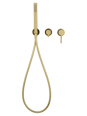 Смеситель для душевой системы встраиваемый WONZON & WOGHAND STICK, Брашированное золото WW-838017-BG