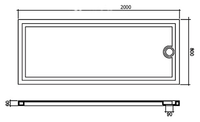 Поддон для душа Disegno Ceramica Farfalle 139-AF