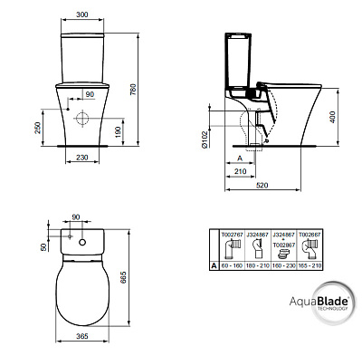 Унитаз-компакт Ideal Standard Connect Air E009701