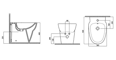 Биде напольное Am.Pm Serenity