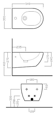 Биде подвесное Hatria Fusion