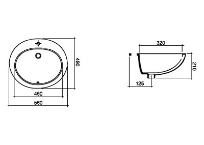 Раковина Disegno Ceramica Liri 602-1