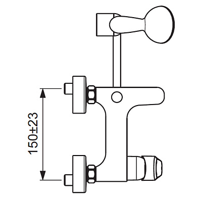 Смеситель Vidima Balance BA267AA для ванны с душем