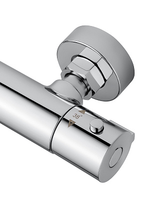 Смеситель для душа с термостатом WONZON & WOGHAND INN 3, Хром WW-B2065-A-CR