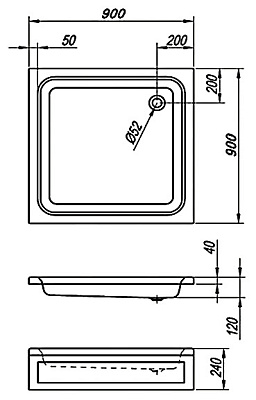 Поддон для душа Kolpa San Pearl 90