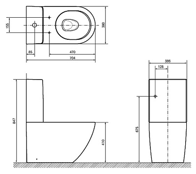 Унитаз-компакт Toto NC/S CW761Y