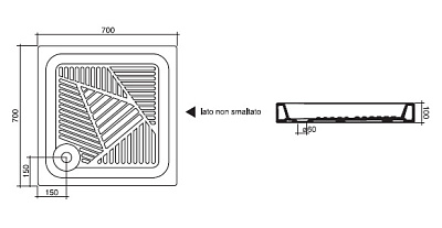 Поддон для душа Disegno Ceramica Nemi 102