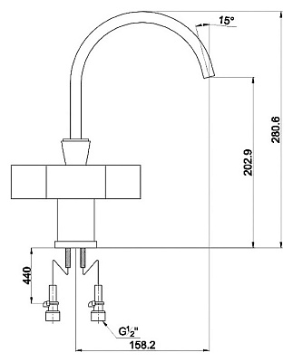 Смеситель Timo Tetra 0173F для кухонной мойки
