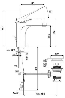Смеситель Fima Carlo Frattini Quad F3721CR для раковины