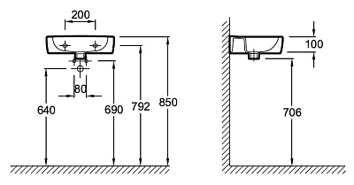 Рукомойник Jacob Delafon Kandel E1473