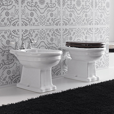 Унитаз приставной BelBagno Boheme BB115CB/BB115SCM-CRM