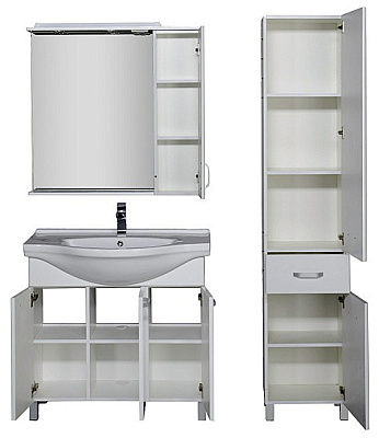 Мебель для ванной Aquanet Глория 90 белая