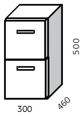 Тумба Cezar Clarus белая