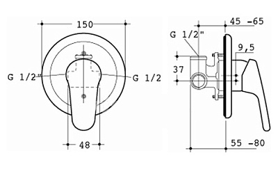 Смеситель Ideal Standard Moments A5960AA для душа