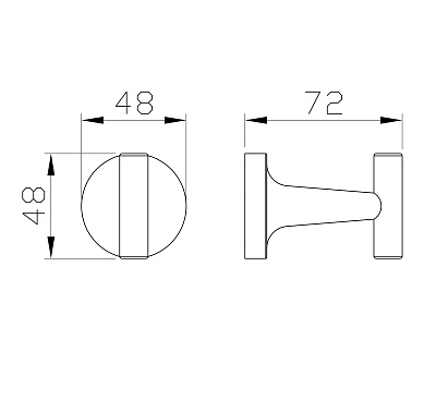 Крючок для ванной WONZON & WOGHAND SIMPLE, Хром WW-6515