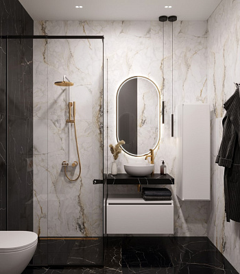 Столешница прямая Boheme FLAT NERO MARQUINA 810*460*70 869-080-NM