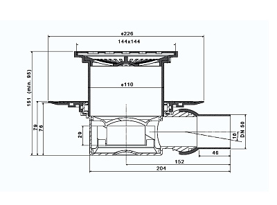 Confluo Standard Ceramic 1 Точечный трап PESTAN