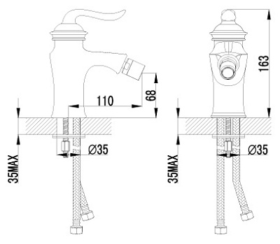 Смеситель Lemark Brava LM4708G для биде