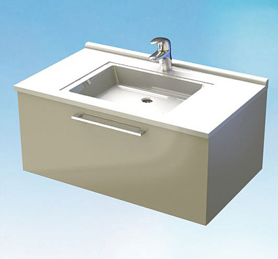 Мебель для ванной De Aqua Квадро 2 (80 см)