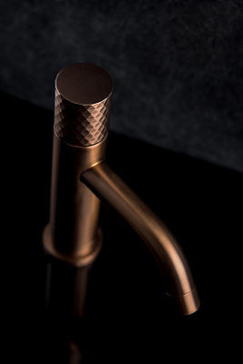 Смеситель Boheme STICK для умыв. COPPER BRUSHED DIAMOND 121-CB