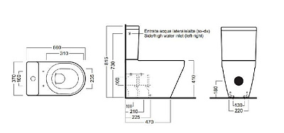 Чаша для унитаза-компакта Hatria Daytime Evo YXV6