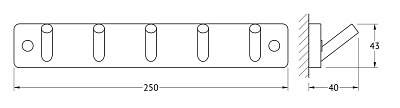 Крючок Ellux Avantgarde AVA 002