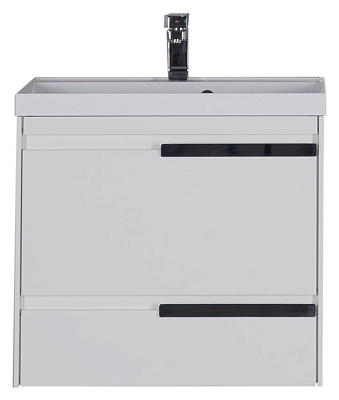 Тумба с раковиной Aquanet Тиволи 70 белая