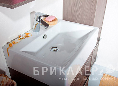Тумба с раковиной Бриклаер Чили 55 серая лиственница