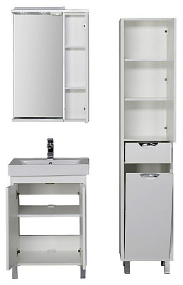 Зеркало-шкаф Aquanet Гретта 60 белый