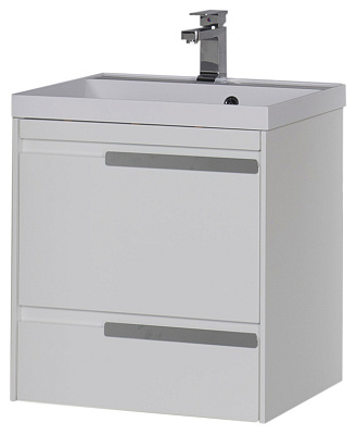 Тумба с раковиной Aquanet Тиволи 60 белая