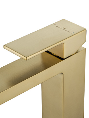 Смеситель для раковины WONZON & WOGHAND CUBE, Брашированное золото WW-88139016-BG