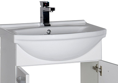 Тумба с раковиной Aquanet Глория 60 белая