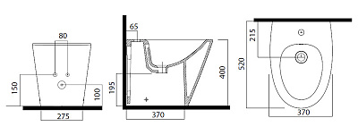 Биде напольное Am.Pm Admire