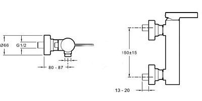 Смеситель Jacob Delafon Stillness E12779-4-CP для душа