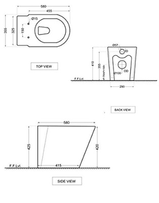 Унитаз Jaquar Opal OPS-WHT-15955