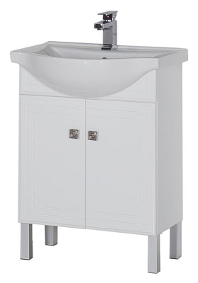 Тумба с раковиной Aquanet Стайл 65 с дверками