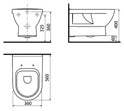 Унитаз подвесной Jika Mio 2071.1
